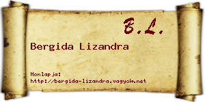 Bergida Lizandra névjegykártya